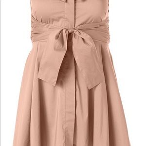 Tie front button up top